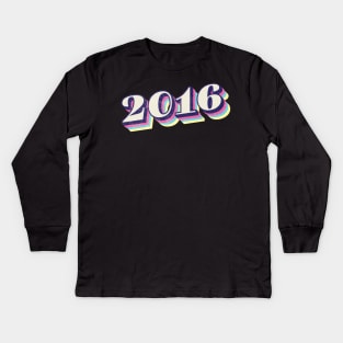 2016 Birthday Year Kids Long Sleeve T-Shirt